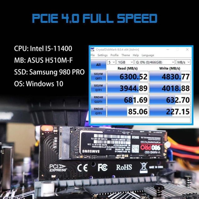 Adaptador Placa Conector Conversor, Para SSD M2 Nvme Pci-e Pci Express 3.0 e 4.0, Preto