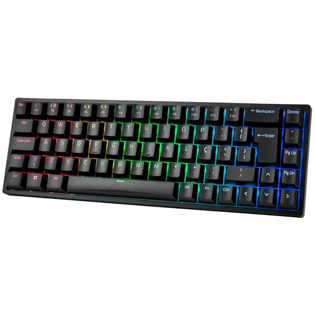 Teclado Mecanico Akko, Gamer 3068b Plus, USB, Wireless, Switch Orange