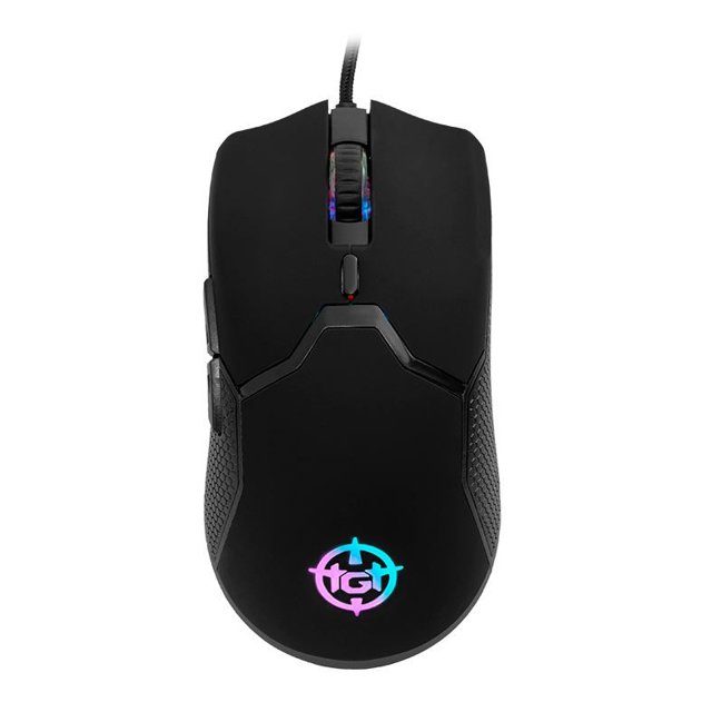 Mouse Gamer TGT Bizon S, Rainbow RGB, 8400DPI, 6 Botoes, Preto