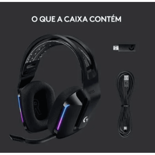 Headset Gamer Sem Fio Logitech G733 RGB 7.1 Lightsync 981