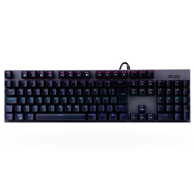 Teclado Mecânico Dazz 3X PRO V2, Switch Blue
