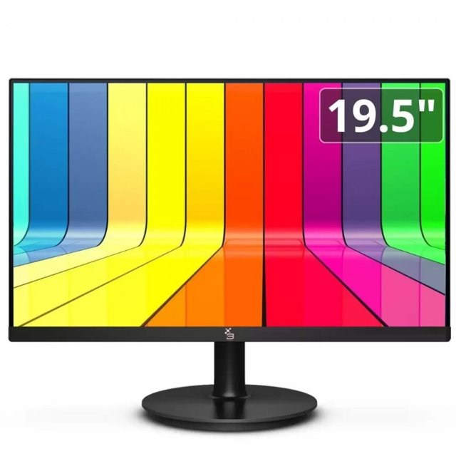 MONITOR 3GREEN 19.5 LED, 19.5 POL, HD, 2MS, 75HZ, HDMI/VGA, PRETO, M195WHD
