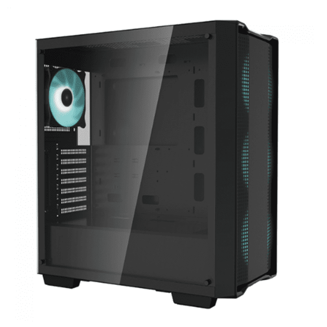 Gabinete Gamer DeepCool CC560, Black, Mid Tower, Vidro Temperado, ATX, Sem Fonte, Com 4 Fans, R-CC560-BKGAA4-G-1