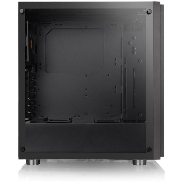 Gabinete Gamer Thermaltake H100 TG, Mid Tower, Vidro Temperado, Black C/1 FAN TRASEIRO AZUL