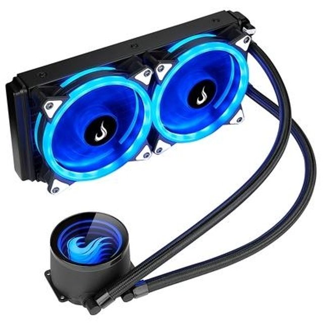 Water Cooler Rise Mode Gamer Black, RGB 12V, 240mm, AMD/Intel, Preto