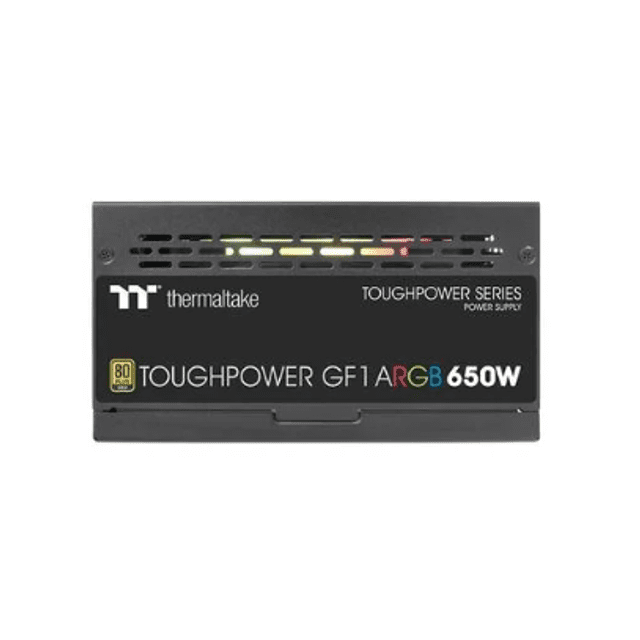 Fonte Thermaltake TT Toughpower GF1 ARGB Fully, 650W, 80 Plus Gold, Modular