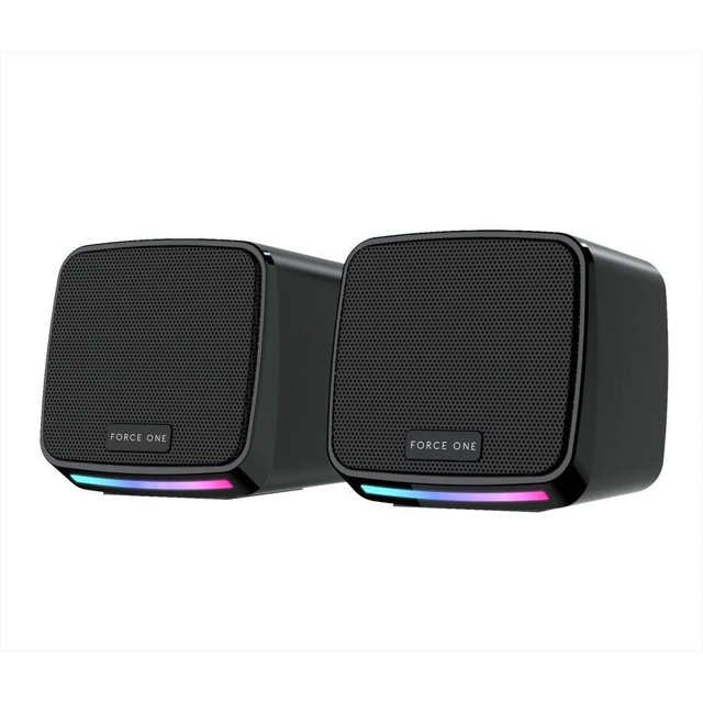 Caixa de Som Force One Explorer BLACK / RGB / USB / 3W
