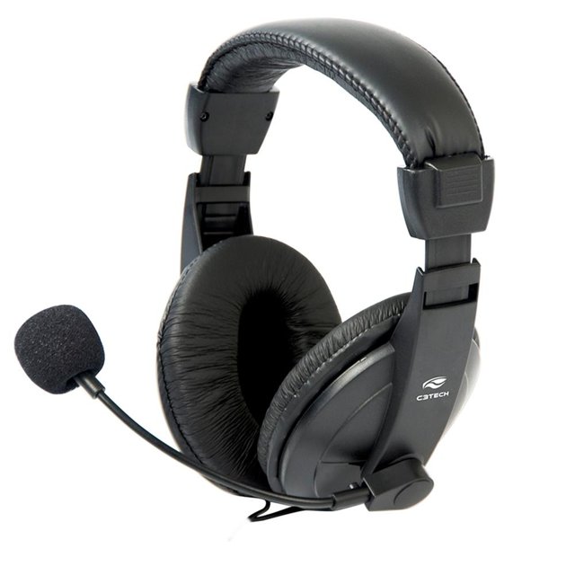 Fone de Ouvido C3Tech Comfort com Microfone, Conexão P2