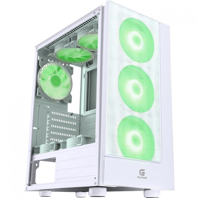 Gabinete Fortrek BRANCO ATX CRUISER C/ 3 FANS
