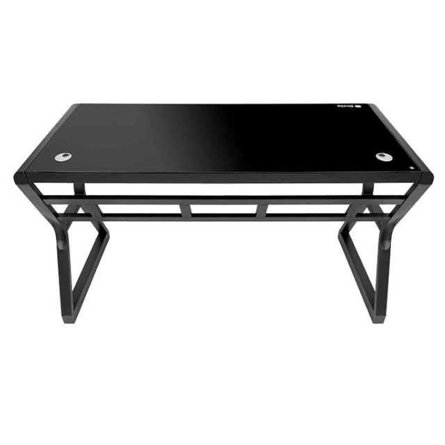 Mesa para Escritório Zinnia Aurea A140, Vidro Temperado, 140cm, Preto ...