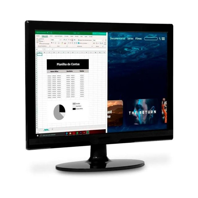 Monitor Led Bluecase 19" Polegadas Bm19x5hvw Hdmi Vga