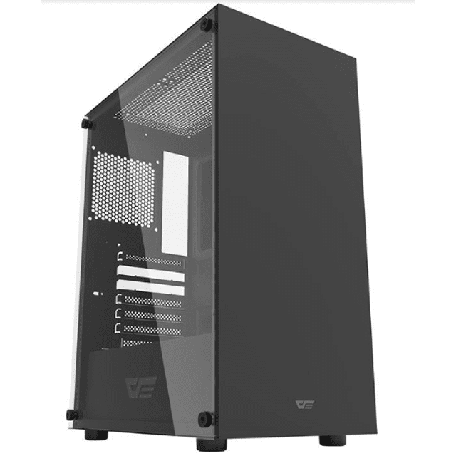 Gabinete Gamer Aigo DarkFlash DK100, Branco ou Rosa Lateral de Vidro