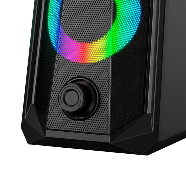 Caixa De Som Gamer Havit SK201, Conector P2, Estéreo 2.0 Led RGB