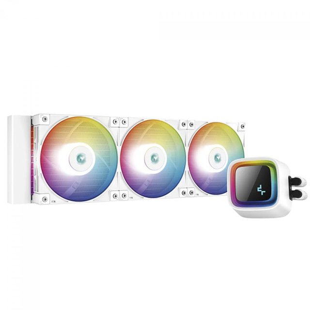 Water Cooler DeepCool BRANCO LS720, LED/RGB, 360mm, Intel e AMD