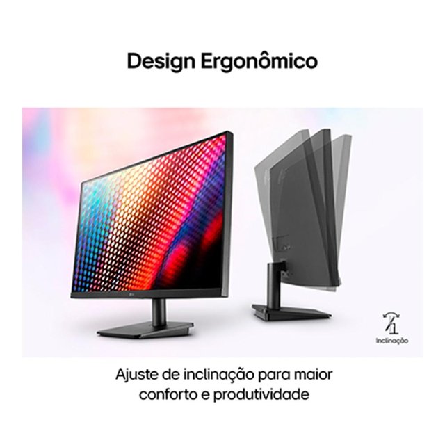 Monitor Gamer LG 27 Full HD, IPS,  75HZ, HDMI e VESA, Ajuste de Ângulo, Bordas Finas