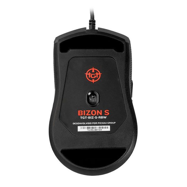 Mouse Gamer TGT Bizon S, Rainbow RGB, 8400DPI, 6 Botoes, Preto