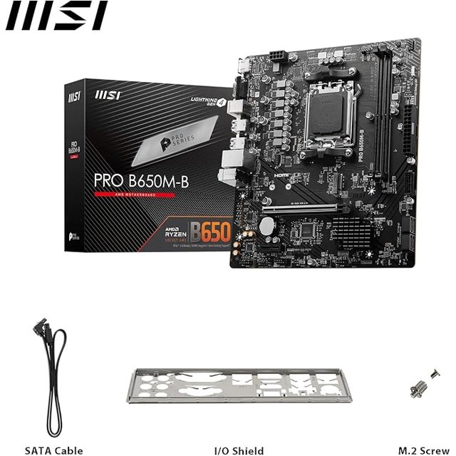 Placa Mãe MSI Pro B650M-B Socket AM5 / VGA / DDR5