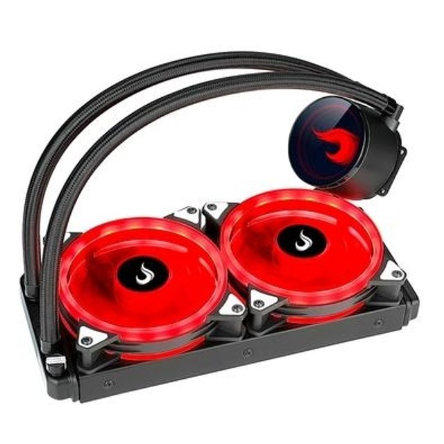 Water Cooler Rise Mode Gamer Black, RGB 12V, 240mm, AMD/Intel, Preto