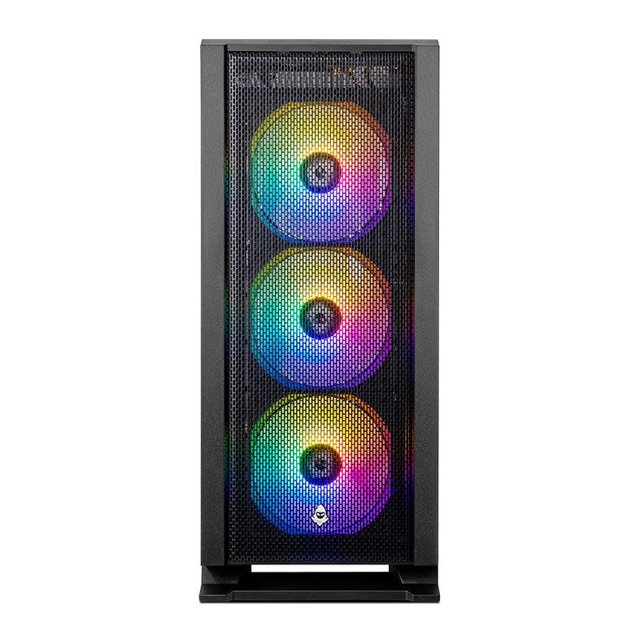Gabinete Gamer Mancer Narok, RGB, Lateral de Vidro, Com 3 Fans RGB, Preto