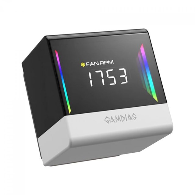 Water Cooler Gamdias Chione E4-240 WH (BRANCO), ARGB, 240mm, Display Digital