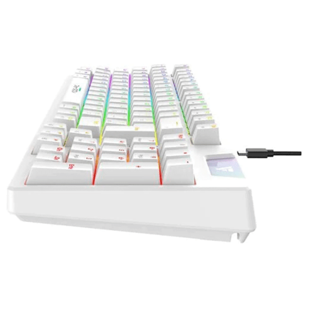 Teclado Mecanico Gamer Force One Yari, RGB, Yellow Switch