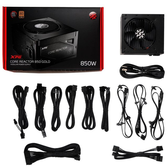 FONTE XPG CORE REACTOR, 850W, 80 PLUS GOLD MODULAR