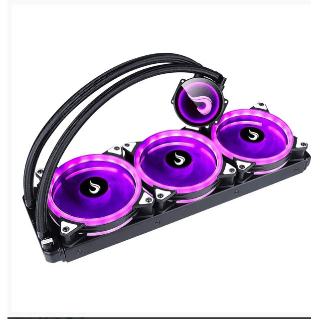 Water Cooler Rise Mode Gamer Black, RGB 12V, 360MM , AMD/Intel, Preto