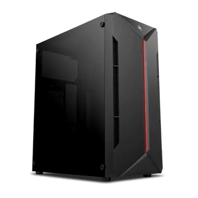 GABINETE GAMER MANCER ARGON LATERAL ACRILICO PRETO