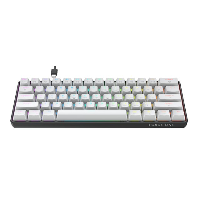 TECLADO MECANICO FORCEONE ATLAS 60% / 63 TECLAS / HUANO RED / RGB