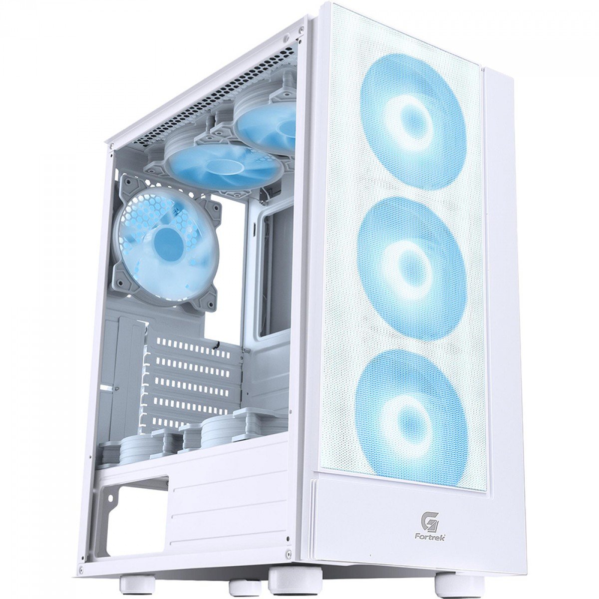 Gabinete Fortrek BRANCO ATX CRUISER C/ 3 FANS