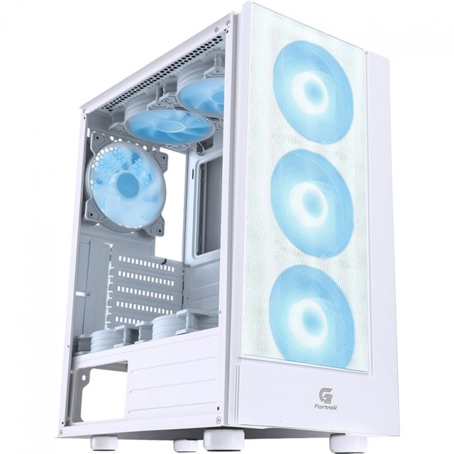 Gabinete Fortrek BRANCO ATX CRUISER C/ 3 FANS