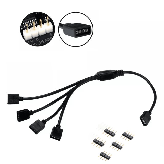 CABO SPLITTER RGB, 1 PARA 4, 4 PINOS (12V)