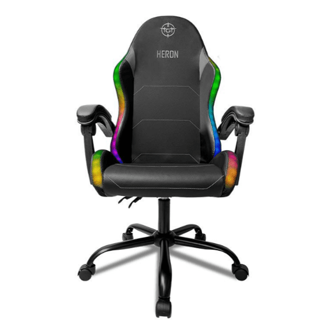 CADEIRA GAMER TGT -  HERON RGB PRETA