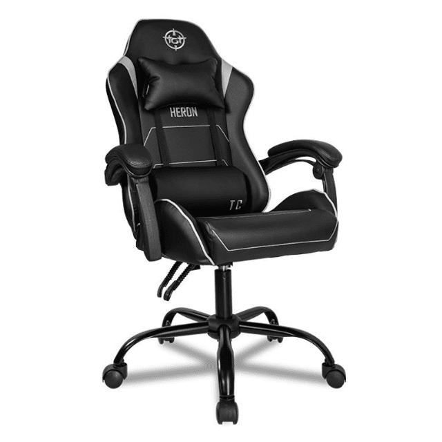 CADEIRA GAMER TGT HERON TC CINZA/PRETA