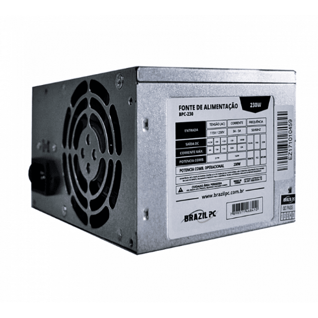 FONTE ATX 230W REAL TRS-230 V1.2 24 PINOS OEM