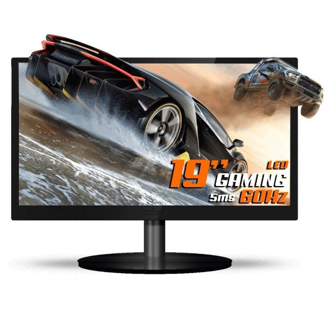 Monitor PCTop 19" 60 Hz, 5ms, LED, Widescreen, VGA, HDMI, Furação VESA