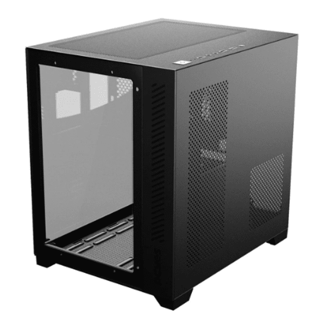 Gabinete Gamer PCYES Forcefield Black Vulcan Frontal e Lateral em Vidro - GFFBVP