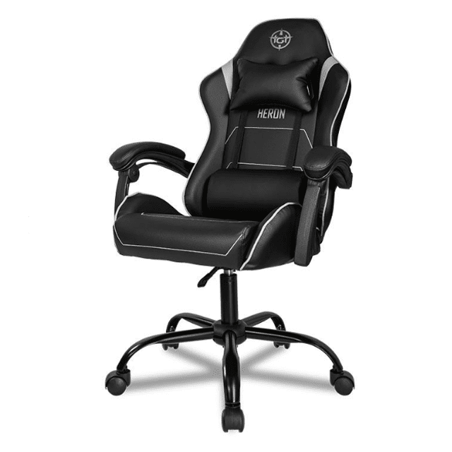 CADEIRA GAMER TGT HERON TC CINZA/PRETA