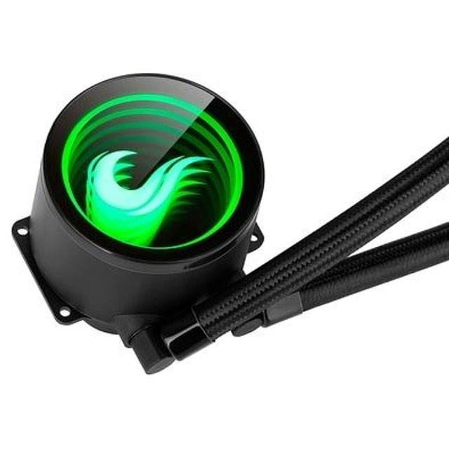 Water Cooler Rise Mode Gamer Black, RGB 12V, 240mm, AMD/Intel, Preto