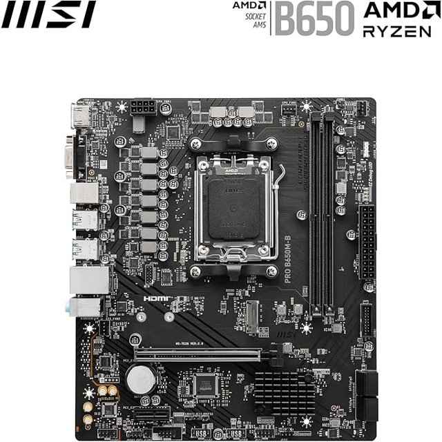 Placa Mãe MSI Pro B650M-B Socket AM5 / VGA / DDR5
