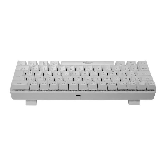 Teclado Mecanico Gamer TGT Sherman Compacto BRANCO, Rainbow, ABNT2, Switch Azul
