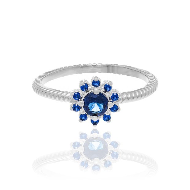 anel-rommanel-fino-skinny-flor-zirconias-azul-banhado-a-ouro-rodio-branco-110814-b