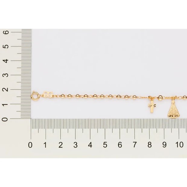 pulseira-de-ouro-18k-unissex-esferas-com-pingente-berloque-cruz-nossa-senhora-aparecida-rommanel-16cm-14cm-552133-a