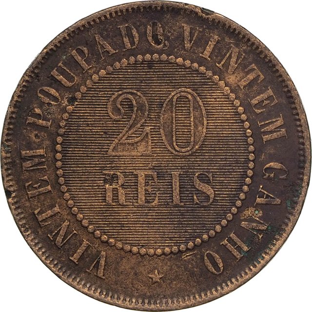 Moeda de 20 réis de 1901 (Brasão da república) [650.21 / B.807]