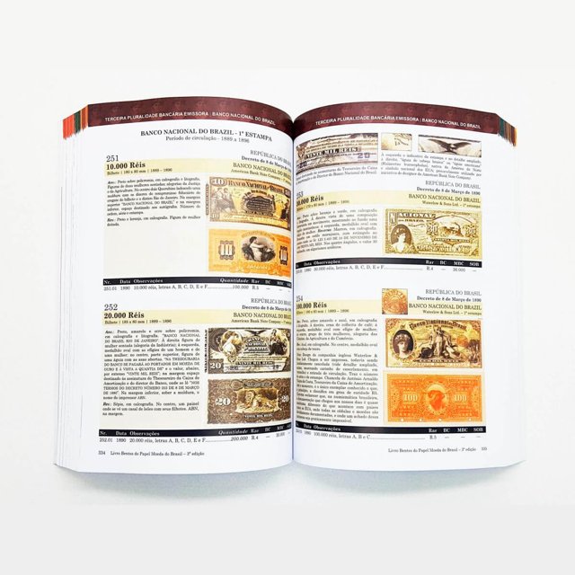 Livro Bentes das Cédulas do Brasil - 3ª edição (1630 - 2022)