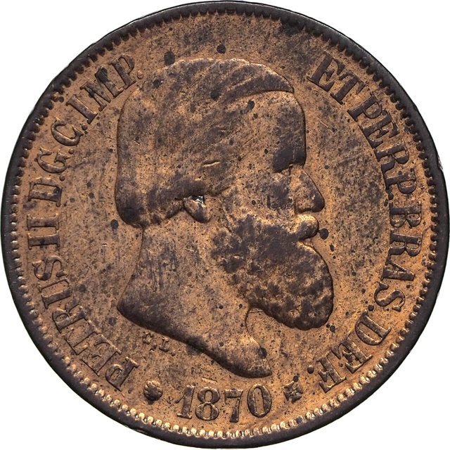 Moeda de 20 réis de 1870 (Bronzes) [640.05 / B.789]