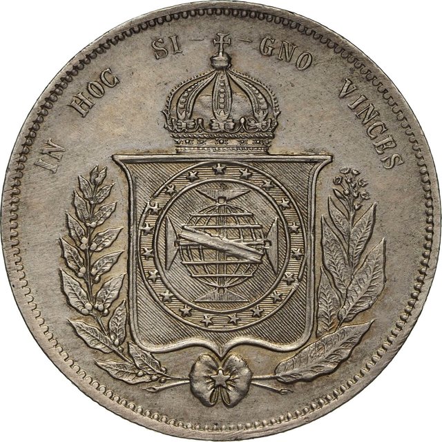 Moeda de 2000 réis de 1863 (2º tipo (1853 - 1867) - Escudo inglês largo) [618.10 / P.622]