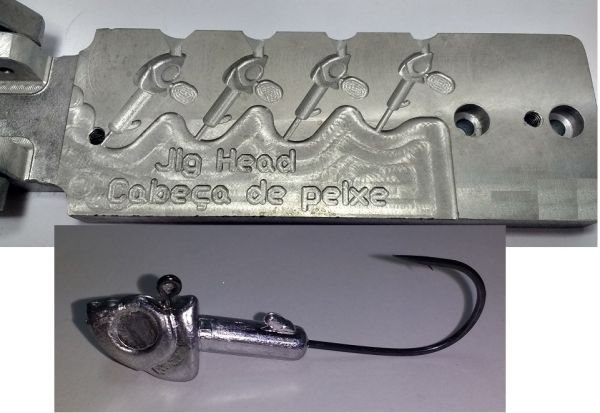 RZ0443 Jig Head Cabeça de Peixe 7 a 17g com Gravata 90 Graus | RZ