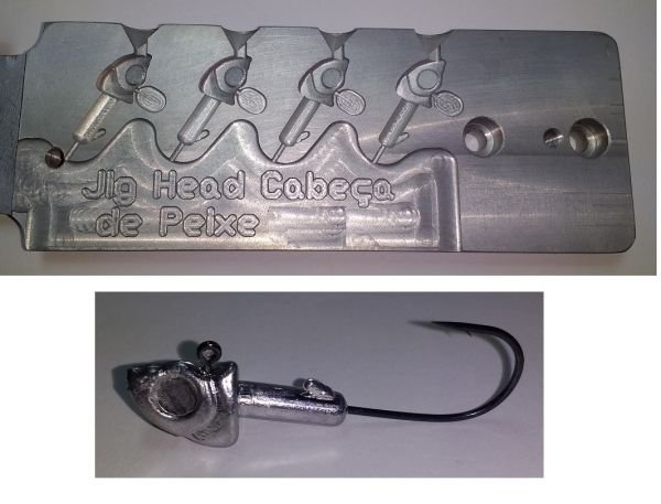 RZ0156 Jig Head Cabeça de Peixe 13g Com Gravata 90 Graus | RZ Pesca