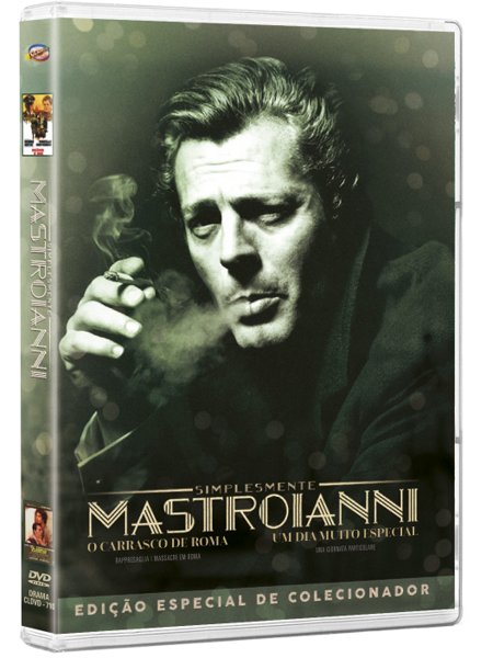 SIMPLESMENTE MASTROIANNI (DVD com luva) - 2 filmes (O Carrasco de Roma + Um dia Muito Especial)